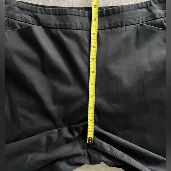 Talbots Women’s Sz 12 Petite Blue Flat Front Tapered Leg Dress Pant Side Zip - Picture 4 of 10